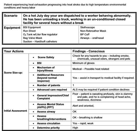 Clinical Scenarios. . Emt medical assessment practice scenarios